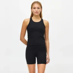 Rib Drymotion Singlet, Black