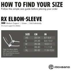 RX Elbow Sleeve 5mm Carbon/Black