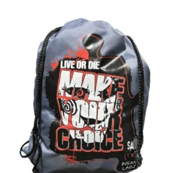 SAW Insane Labz Grey Drawstring Bag