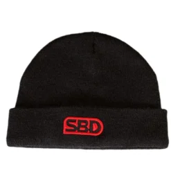SBD Beanie, Black w/Red