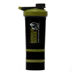 Shaker 2 Go Svart/Grön 500 ml + 130 ml x 2