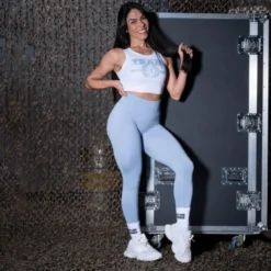 Shapeseamlesslegging, Dusty Blue