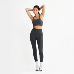 Signature Seamless Tights, Iron Grey