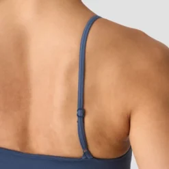 Smooth Seamless 2-in-1 Strappy Tank, Dusty Twilight Blue