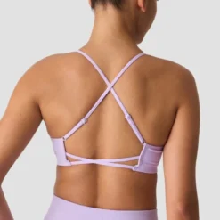 Smooth Seamless Strappy Sports Bra, Pastel Lilac