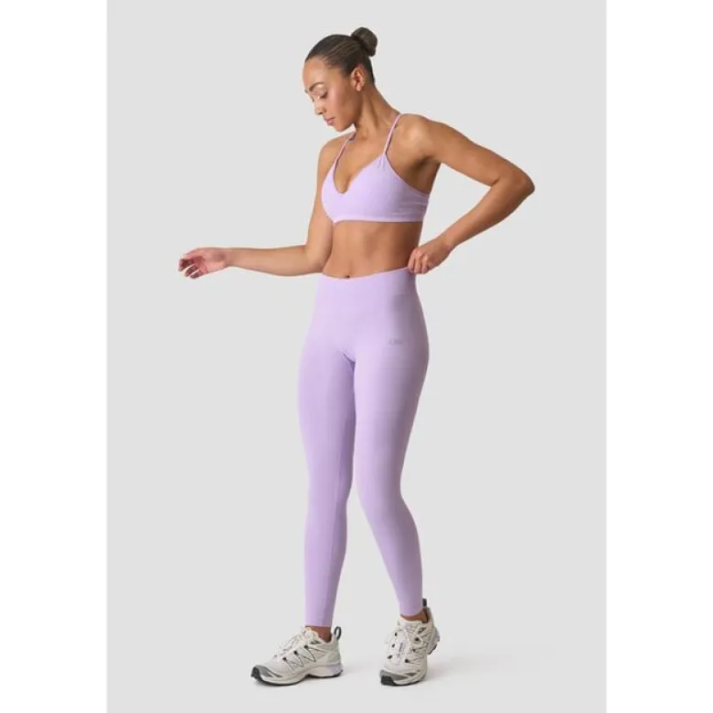Smooth Seamless Strappy Sports Bra, Pastel Lilac