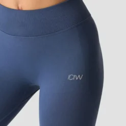 Smooth Seamless V-Shape Tights, Dusty Twilight Blue