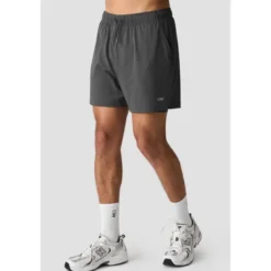 Stride 2-in-1 Shorts, Charcoal Grey