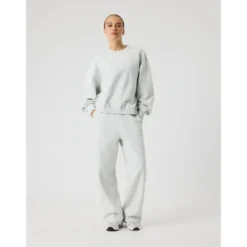 Studio Oversized Sweatshirt, Ultra Light Grey Melange