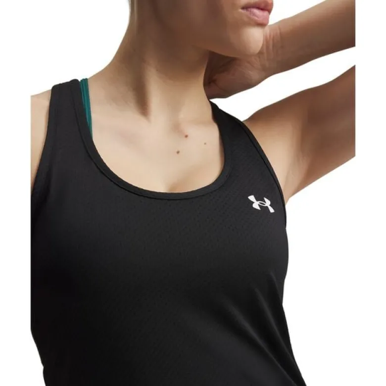 Tech Mesh Racer Tank Black