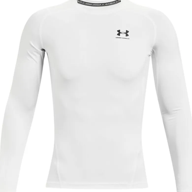UA HG Armour Comp LS, White