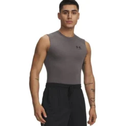 UA HG Armour Comp SL, Carbon Heather