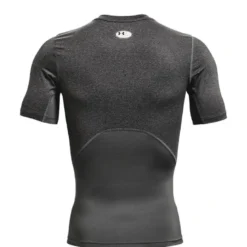 UA HG Armour Comp SS, Carbon Heather