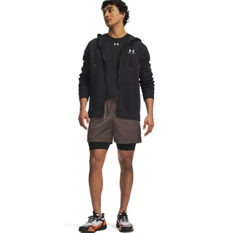 UA HG Elite Long Shorts Black