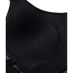UA Infinity High Zip 2.0 Bra, Black
