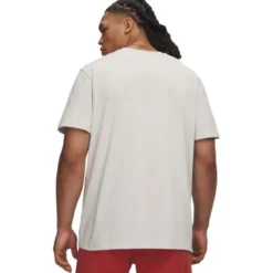 UA M Logo EMB Heavyweight SS Summit White