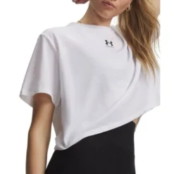 UA Rival Boxy Tee Solid White