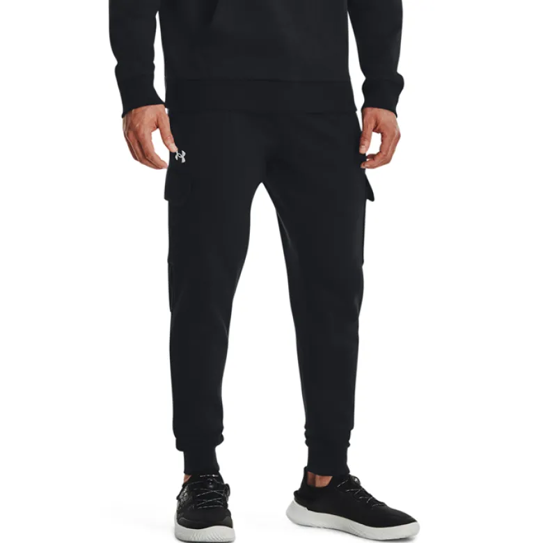 UA Rival Fleece Cargo Jogger Black
