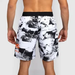 UFC Zenith by Venum Fight Week Training Shorts Black/White/Orange