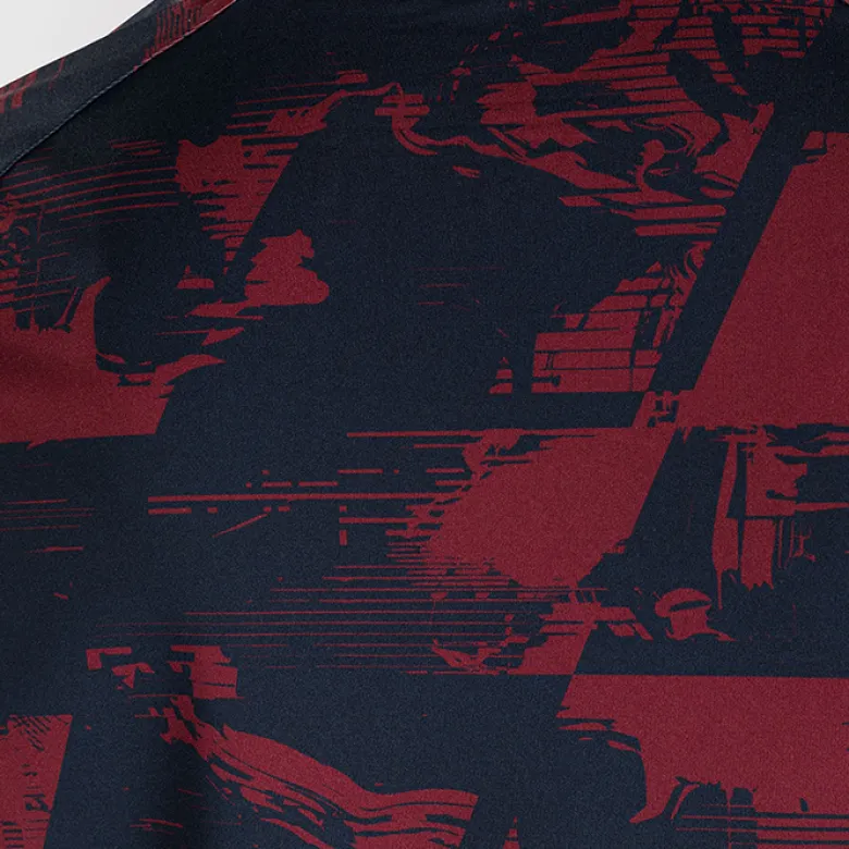 UFC Zenith Fight Week Dry Tech T-shirt Navy Blue/Burgundy/Silver