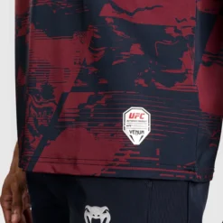 UFC Zenith Fight Week Dry Tech T-shirt Navy Blue/Burgundy/Silver