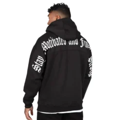 Utah Zipped Hoodie, black