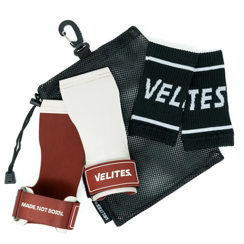 Velites Quad Ultra Hand Grips No Chalk White Kit, M