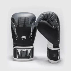 Venum Adrenaline Boxing Gloves Black/Silver Grey