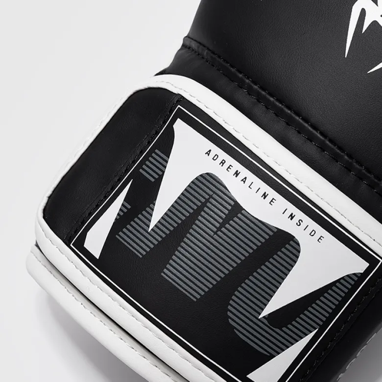 Venum Adrenaline Boxing Gloves Black/Silver Grey