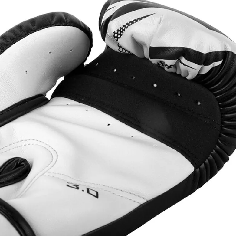 Venum Challenger 3.0 Boxing Gloves - Black/White, 12oz