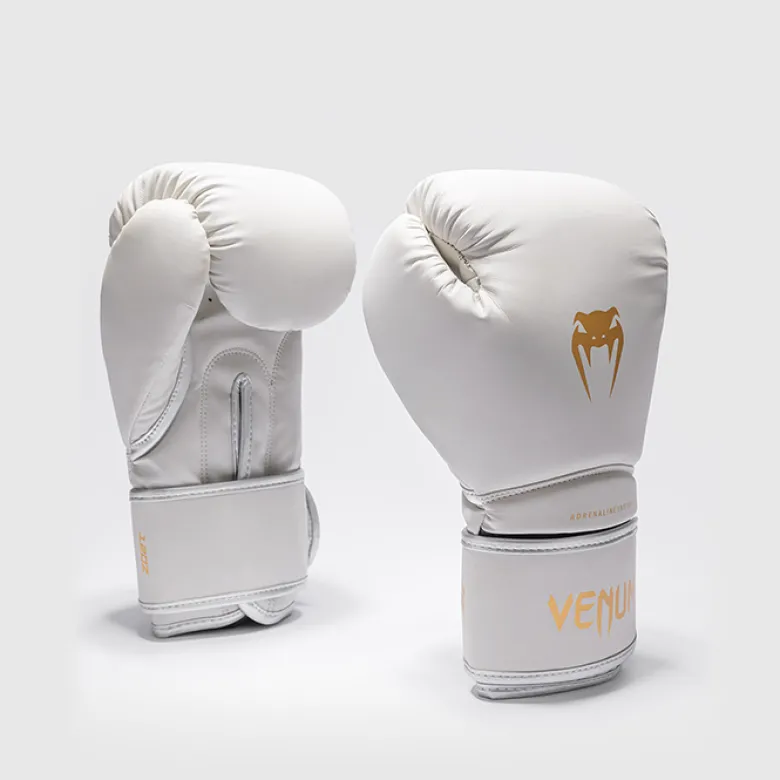 Venum Contender 1.5 Boxing Gloves Ivory/Gold, 12oz