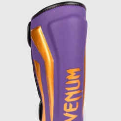 Venum Elite Shin Guards Dark Purple