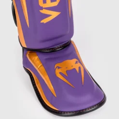 Venum Elite Shin Guards Dark Purple
