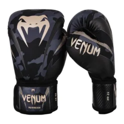 Venum Impact Boxing Gloves, Dark Camo/Sand