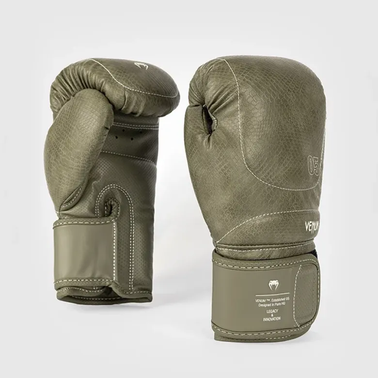 Venum Impact Evo Scales Boxing Gloves Army Green