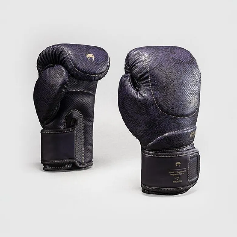 Venum Impact Evo Scales Boxing Gloves Dark Purple