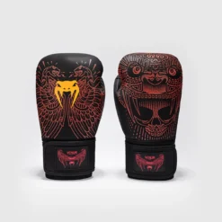 Venum Quetzal Fury Boxing Gloves Black/Fury Red/Tangerine