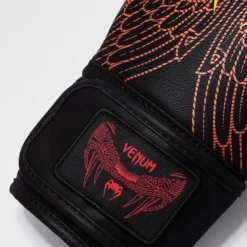 Venum Quetzal Fury Boxing Gloves Black/Fury Red/Tangerine