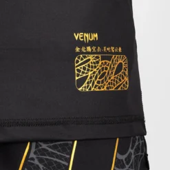Venum Serpenti Dry Tech T-shirt Black/Silver/Gold
