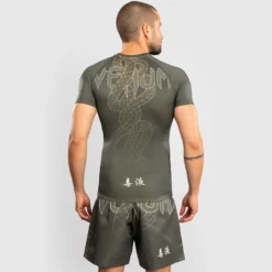 Venum Serpenti Rashguards Short Sleeves Kaki/Bronze/Ivory