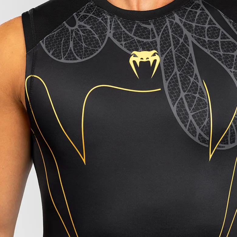 Venum Serpenti Rashguards Sleeveless Black/Silver/Gold