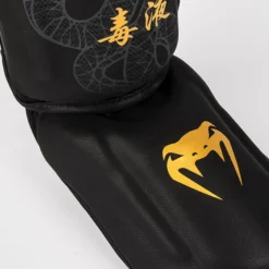 Venum Serpenti Shinguards Black/Silver/Gold