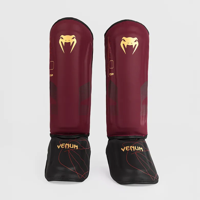 Venum Tactical XT Shinguards Black/Burgundy/Gold