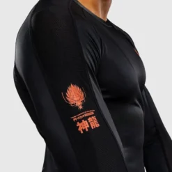 Venum Thunder Dragon Long Sleeve Rashguard Black/Grey/Copper