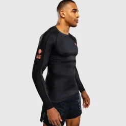 Venum Thunder Dragon Long Sleeve Rashguard Black/Grey/Copper