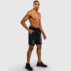 Venum Thunder Dragon Training Shorts Black/Grey/Copper