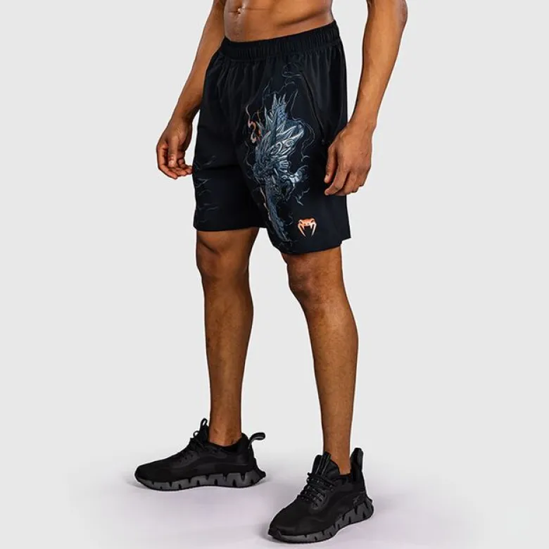 Venum Thunder Dragon Training Shorts Black/Grey/Copper