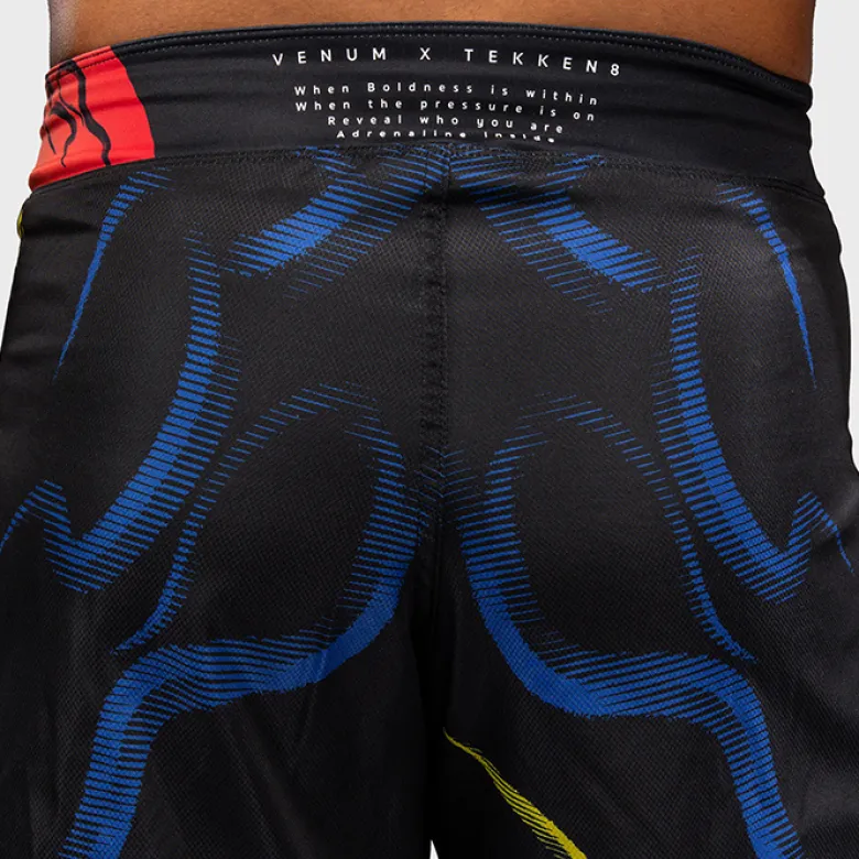 Venum x TEKKEN 8 Fight Shorts Yoshimitsu Black/Orange