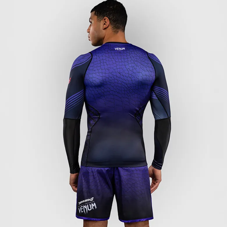 Venum x TEKKEN 8 Long Sleeve Rashguard Kazuya Black/Purple