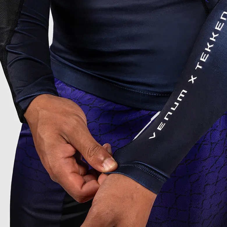 Venum x TEKKEN 8 Long Sleeve Rashguard Kazuya Black/Purple